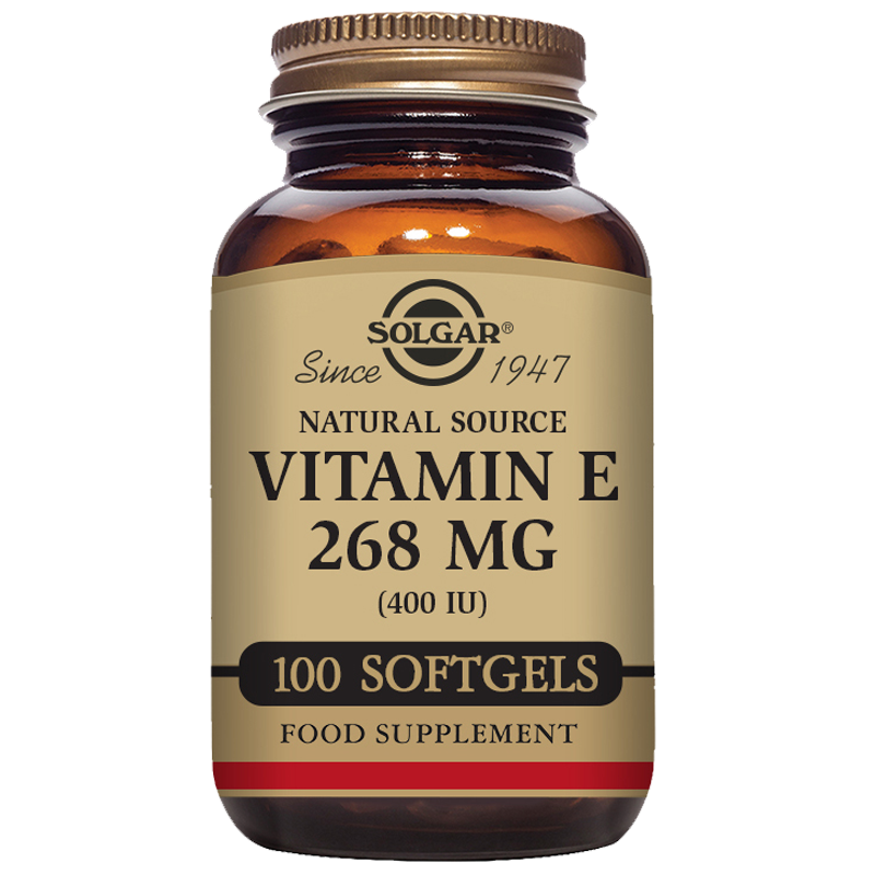Solgar Natural Source Vitamin E 268 mg (400 IU) Softgels