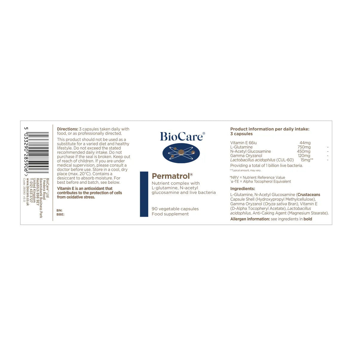 Biocare Permatrol® 90 Capsules