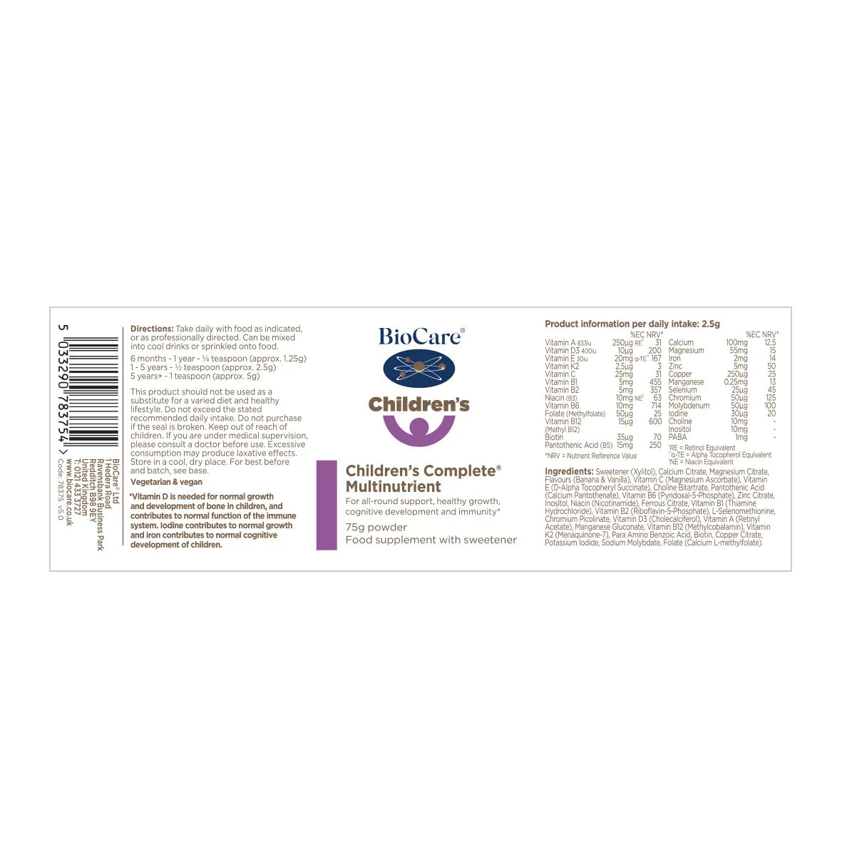 Biocare Children's Complete Multinutrient