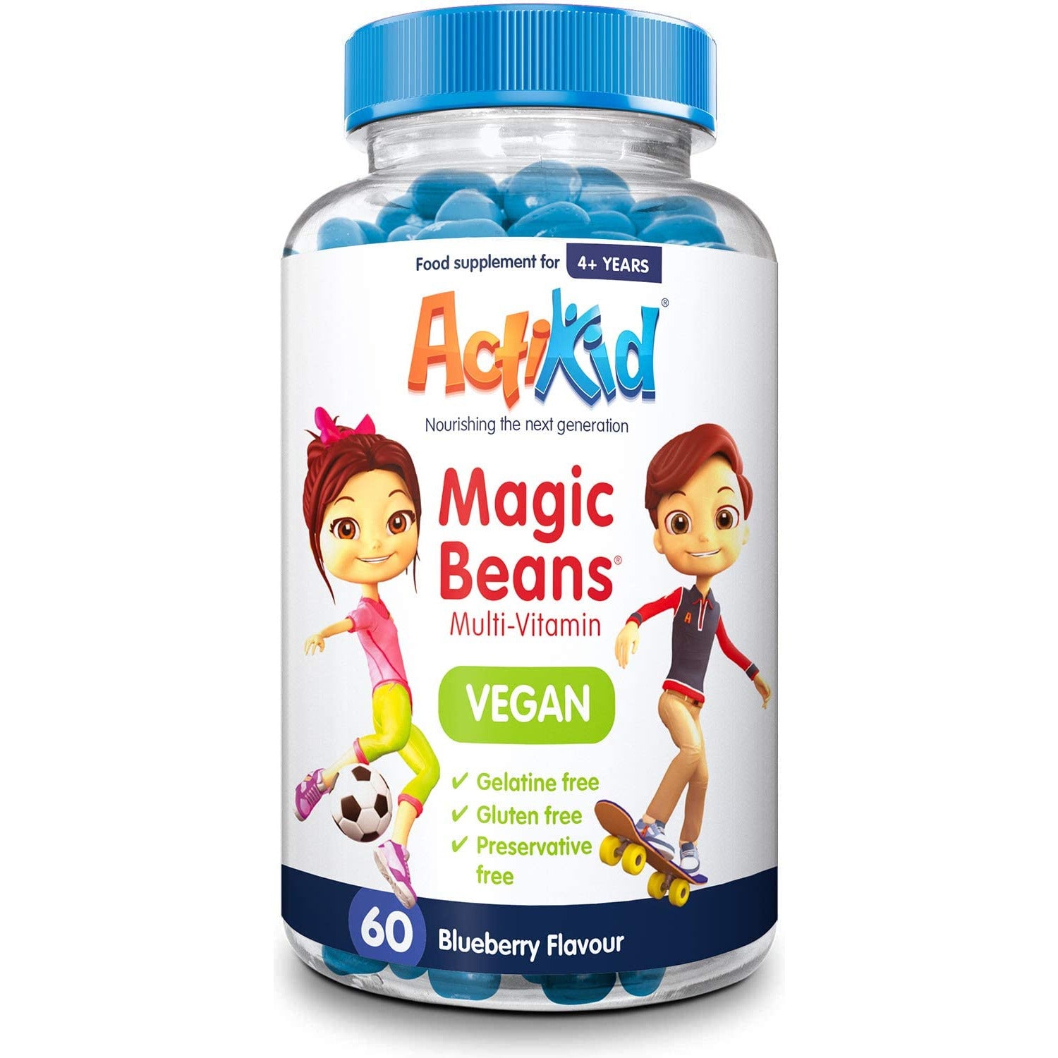 ActiKid Magic Beans Kids Vitamins Kids Multivitamin 60 Jelly Beans