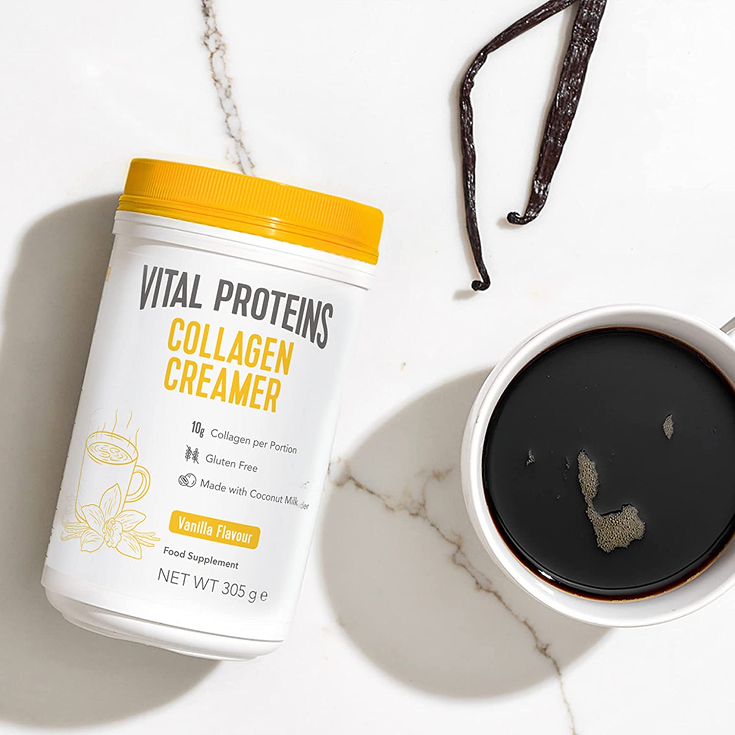 Vital Proteins Coffee Creamer Vanilla Flavour 305g Long Expiry