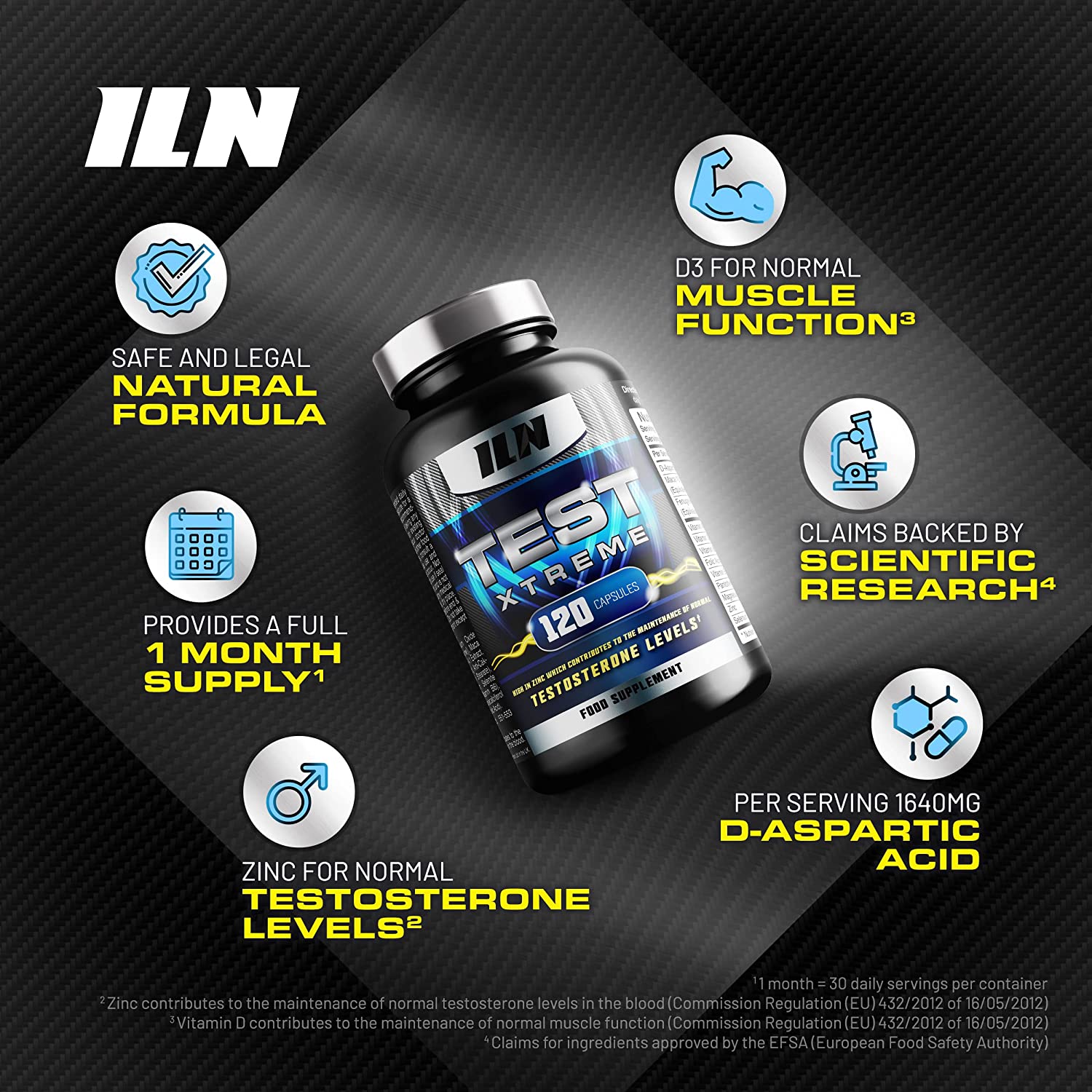 Test Xtreme Testosterone 120 Vegan Capsules