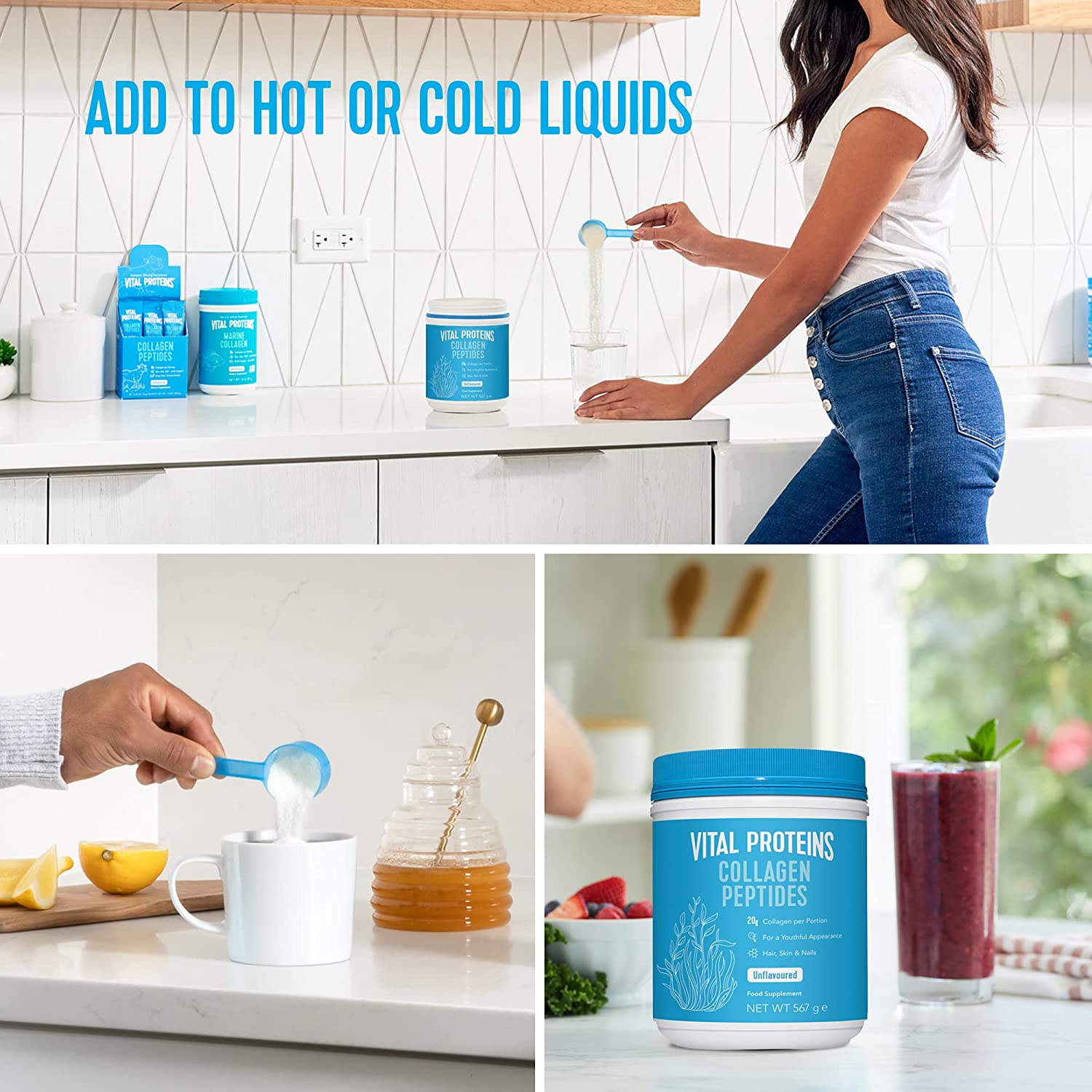 Vital proteins Collagen Peptides Unflavoured 567g Long Expiry Date