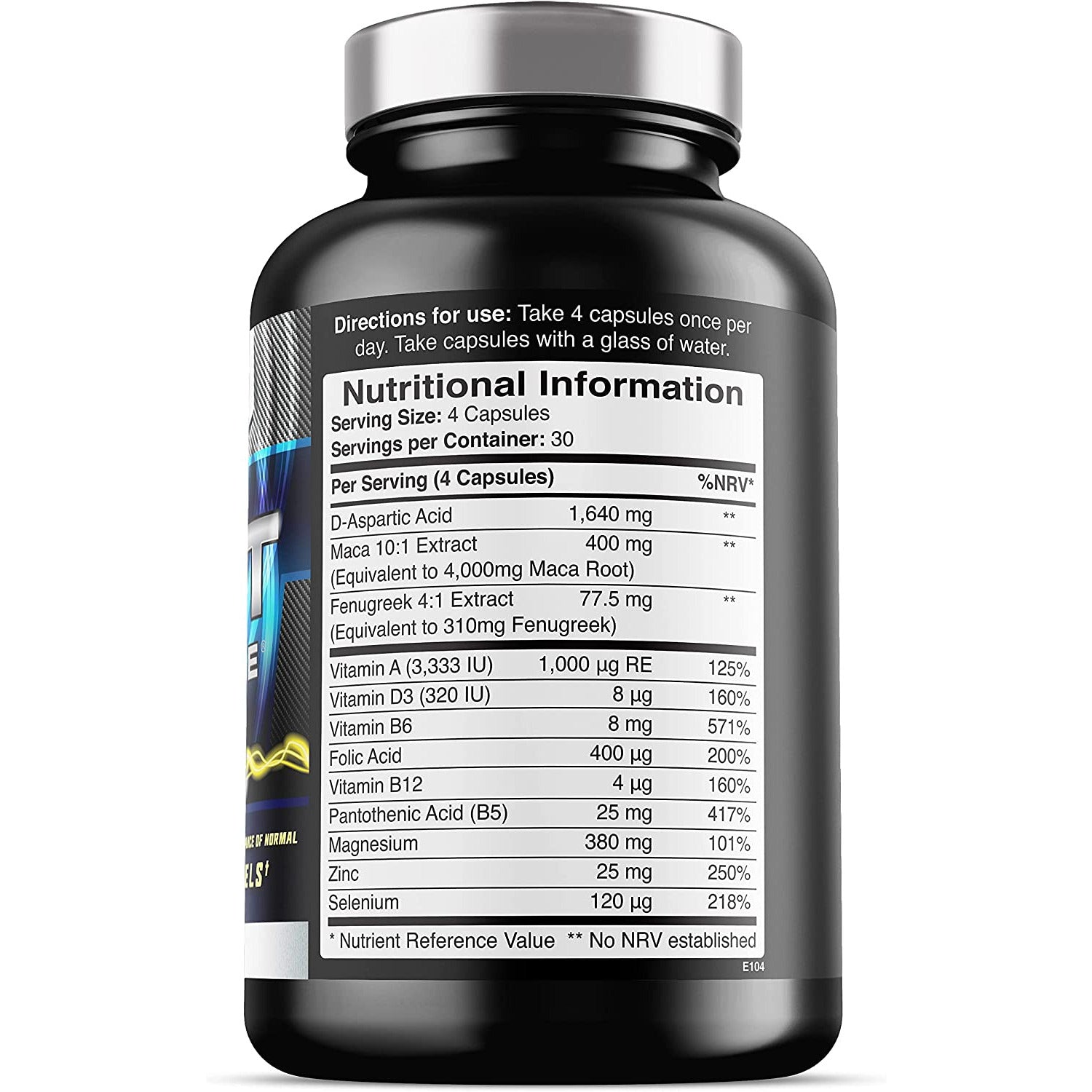 Test Xtreme Testosterone 120 Vegan Capsules