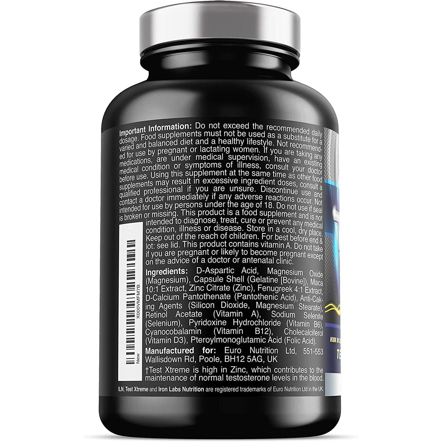 Test Xtreme Testosterone 120 Vegan Capsules