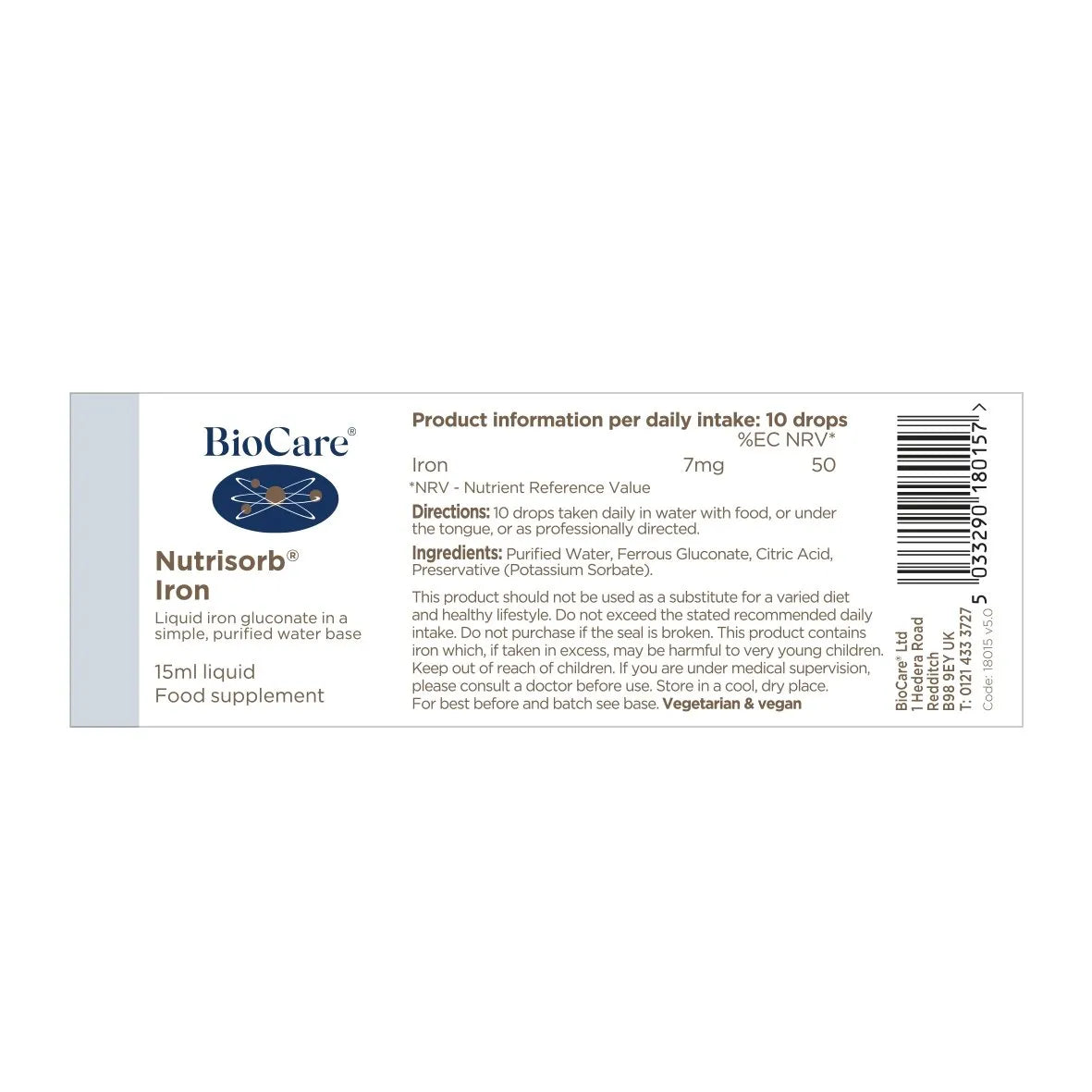 Biocare Nutrisorb® Iron 15ml
