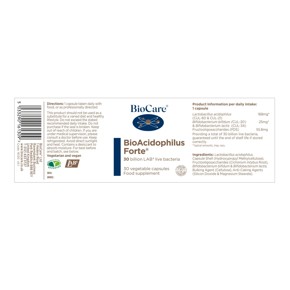 Biocare BioAcidophilus Forte