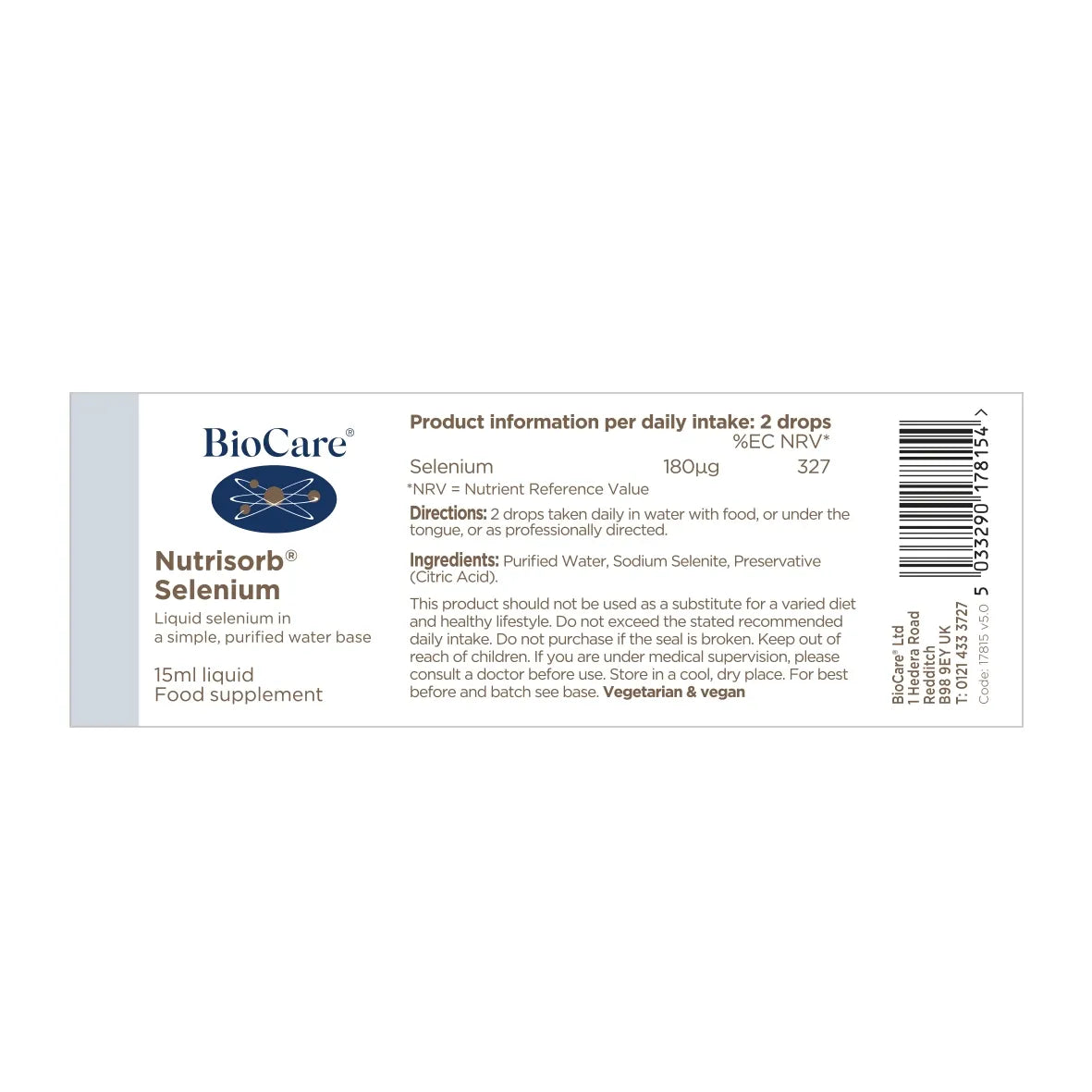 Biocare Nutrisorb® Selenium 15ml